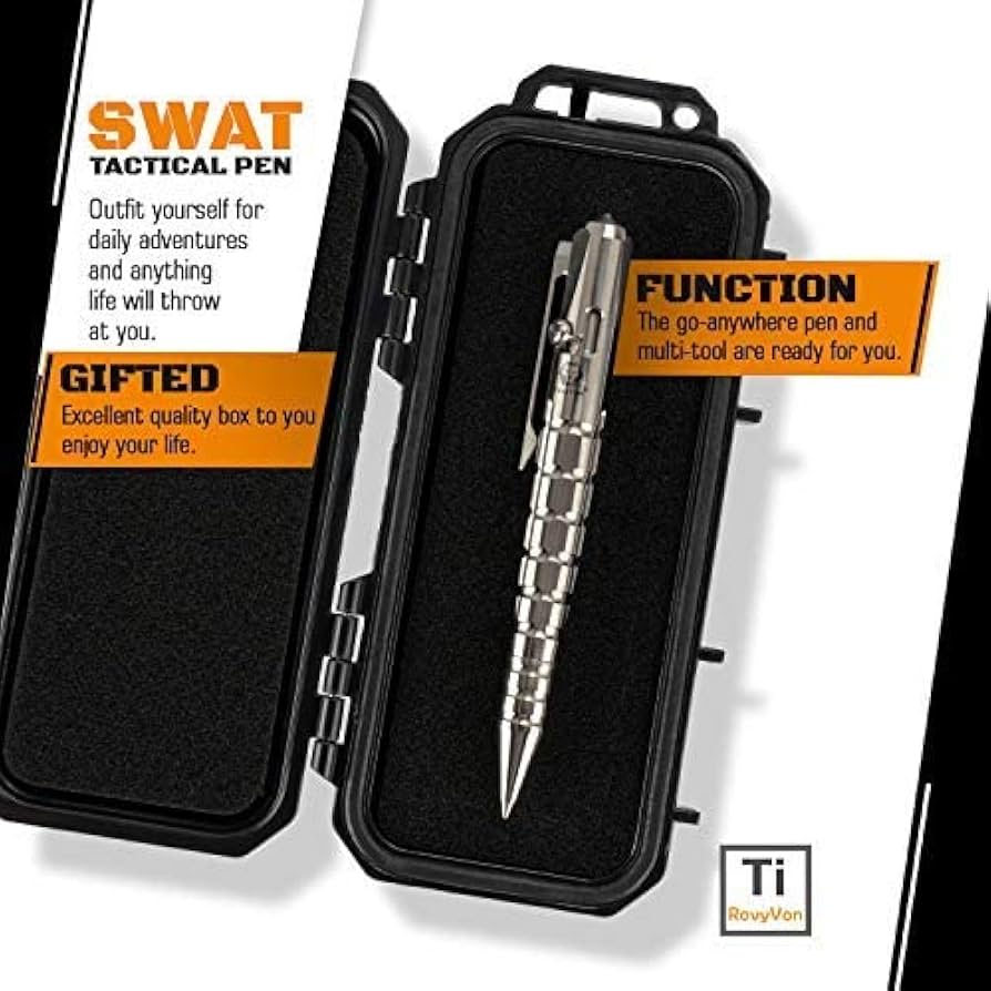 Amazon.com : RovyVon C10 Titanium Ballpoint Pen with Case